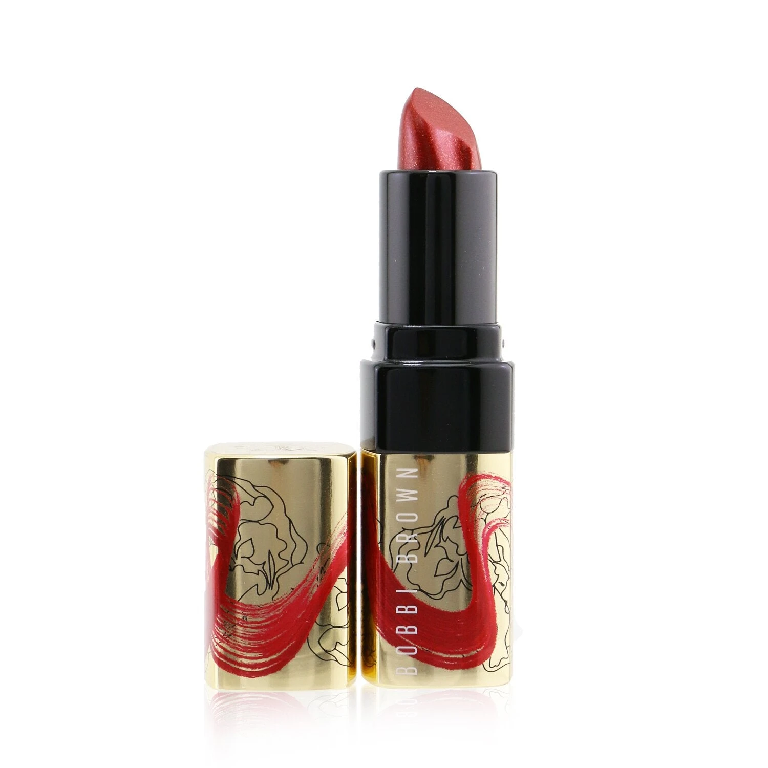 Bobbi Brown Luxe Metal Lipstick (Stroke Of Luck Collection) - # Red Fortune (A Warm Red) 3.5g/0.12oz 2 Bobbi Brown Luxe Metal Lipstick (Stroke Of Luck Collection) - # Red Fortune (A Warm Red) 3.5g/0.12oz - Image 2