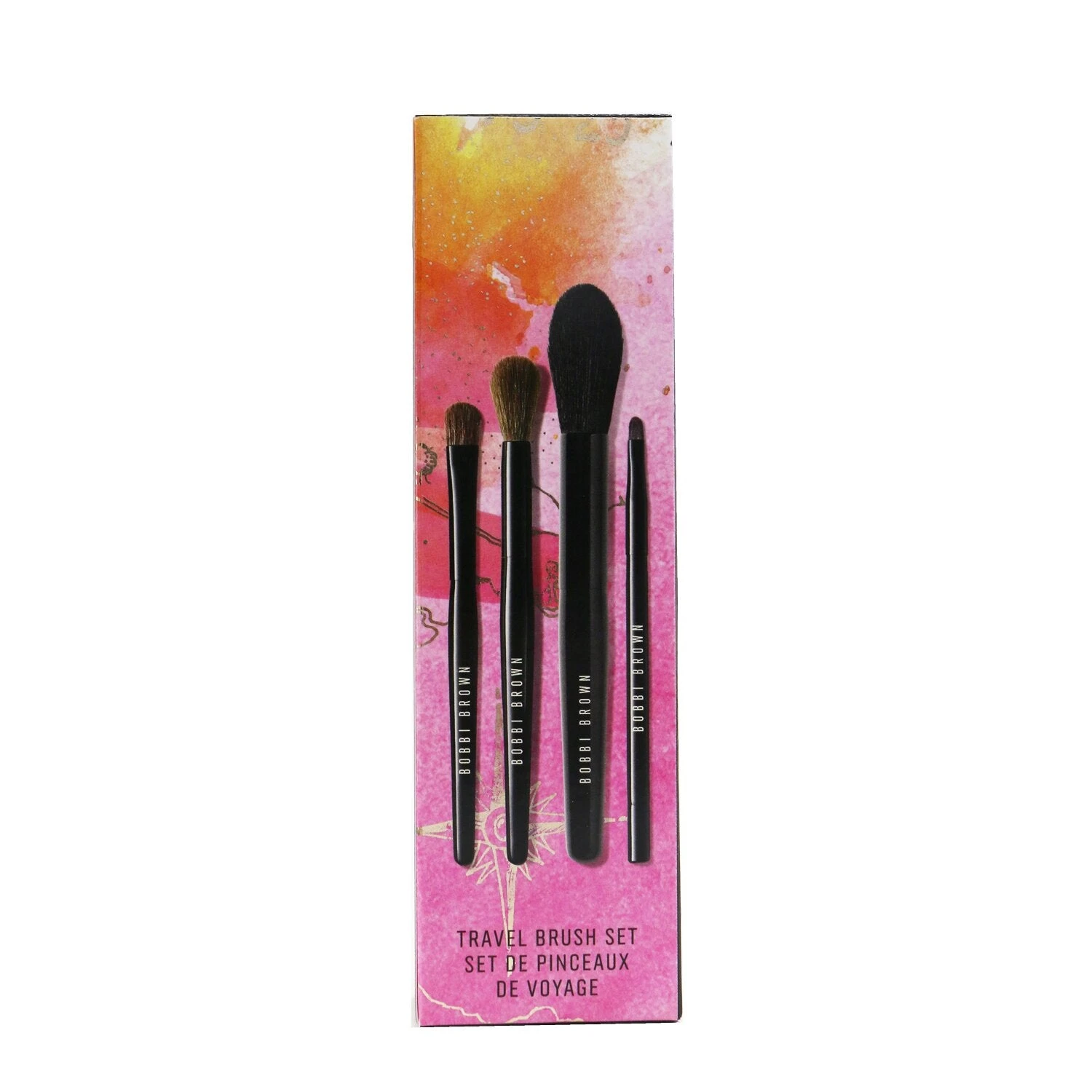 Bobbi Brown Travel Brush Set (4x Brush): Powder Brush + Eye Shadow Brush + Eye Blender Brush + Eye Liner Brush 4pcs 1 Bobbi Brown Travel Brush Set (4x Brush): Powder Brush + Eye Shadow Brush + Eye Blender Brush + Eye Liner Brush 4pcs