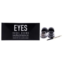 Bobbi Brown Long-Wear Gel Eyeliner Set By Bobbi Brown For Women - 3 Pc Set 0.1oz Long-Wear Gel Eyeliner - Black Ink , 0.1oz Long-Wear Gel Eyeliner - Sepia Ink, Ultra Fine Eyeliner Brush